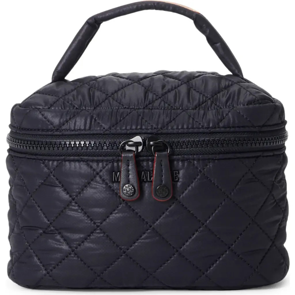 MZ Wallace Quilted Nylon Vanity Case in Black at Nordstrom | Nordstrom