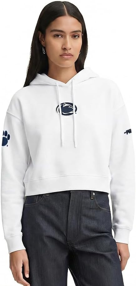 Pro Standard Women's College Classic Chenille Cropped Pullover Hoodie | Amazon (US)