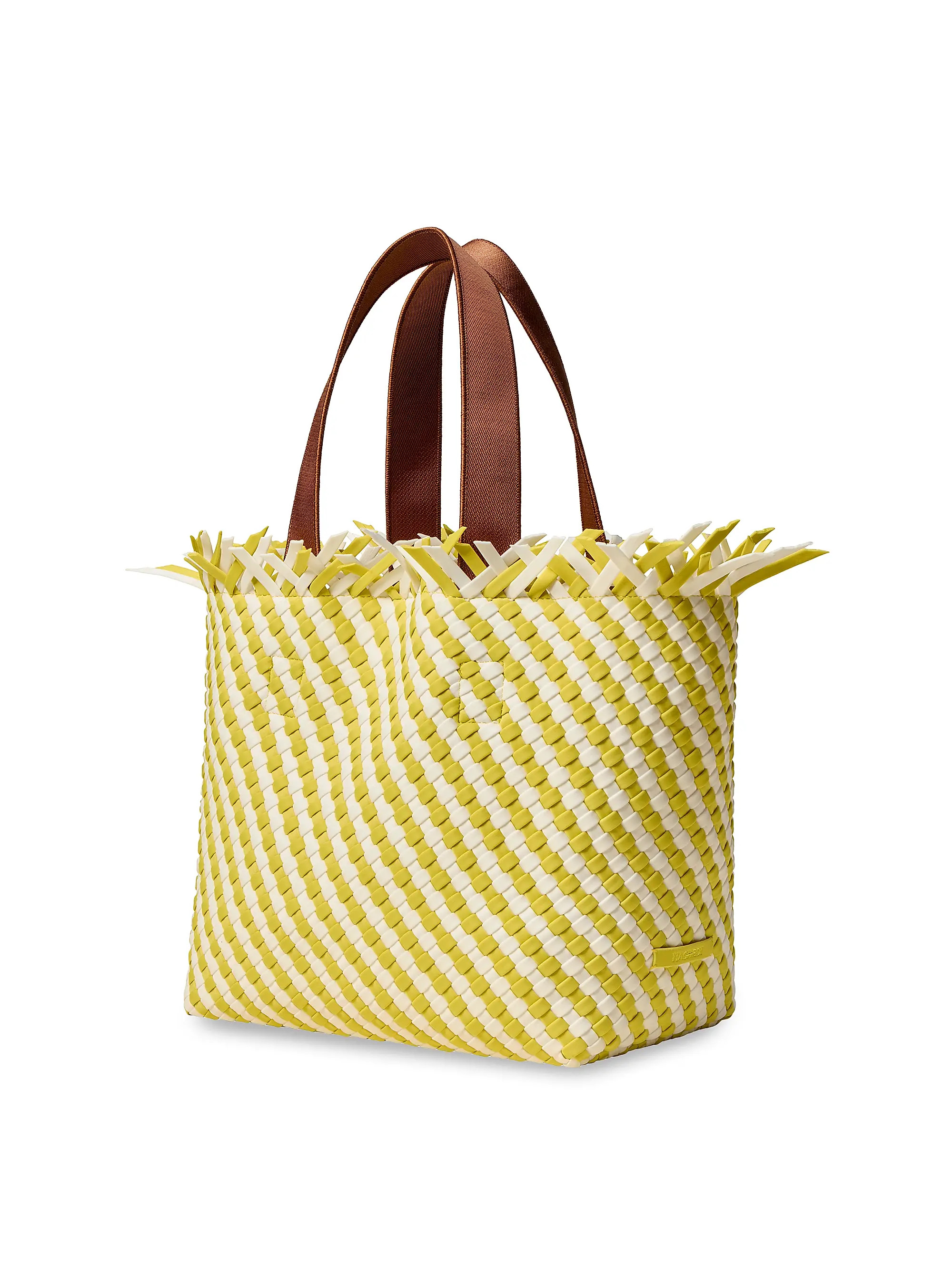 Shop Naghedi Havana Medium Stripe Tote Bag | Saks Fifth Avenue | Saks Fifth Avenue