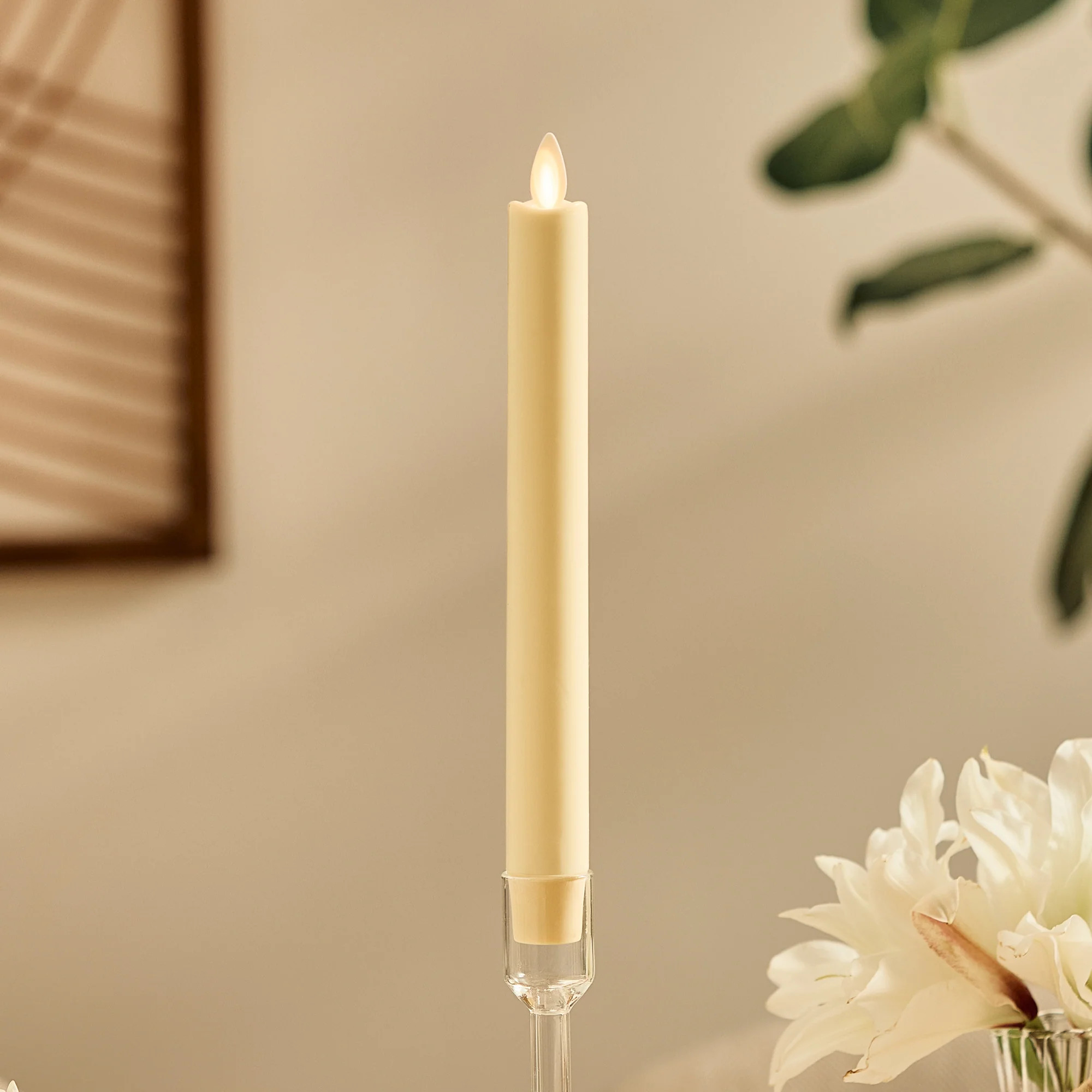 Lemon Chiffon Flameless Candle Taper | Luminara