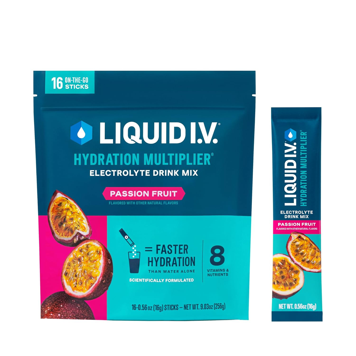 Liquid I.V.® Hydration Multiplier® - Passion Fruit - Hydration Powder Packets | Electrolyte Pow... | Amazon (US)
