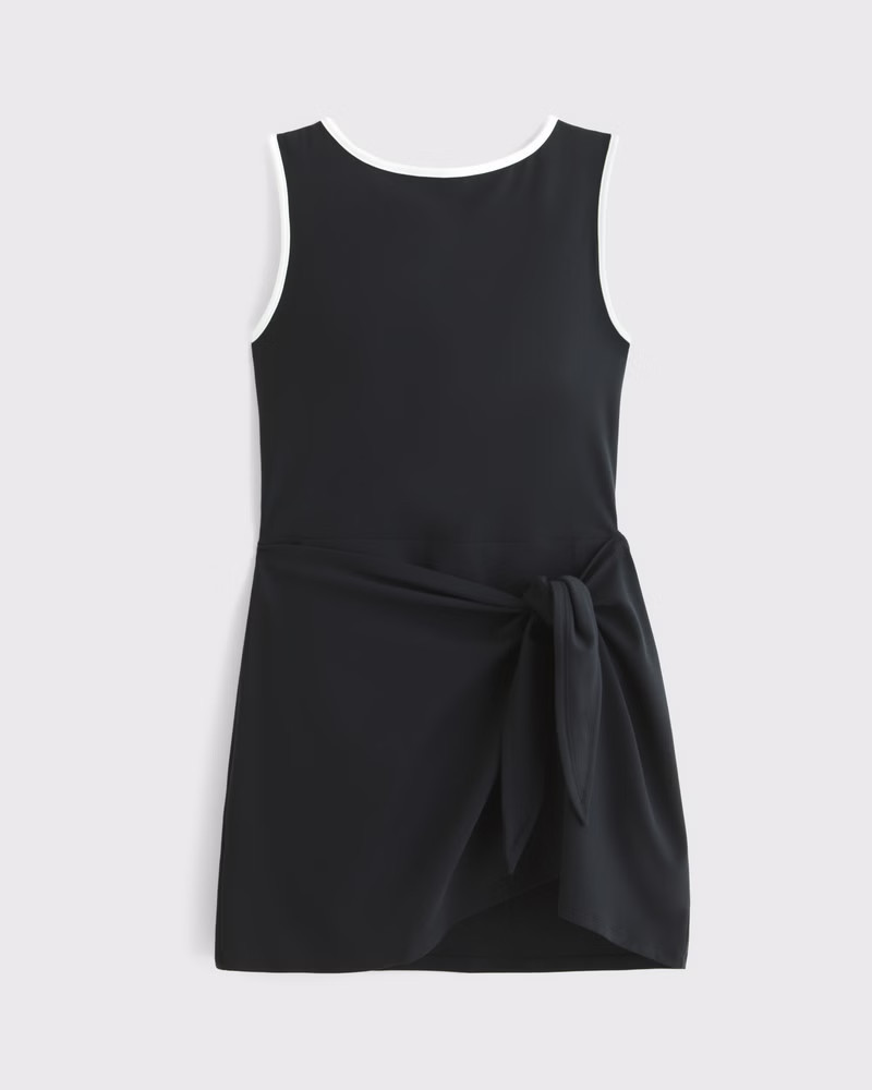 Abercrombie & Fitch Women's YPB Tie Game Dress in Black - Size XXS | Abercrombie & Fitch (US)