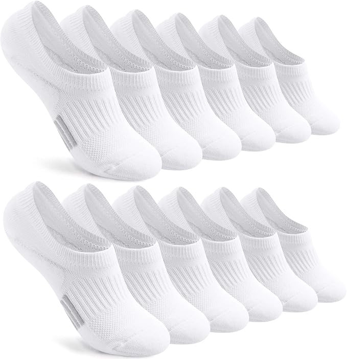 Toes Home No Show Socks Womens Cushioned Low Cut Athletic Hidden Liner for Sneakers Ankle Invisib... | Amazon (US)