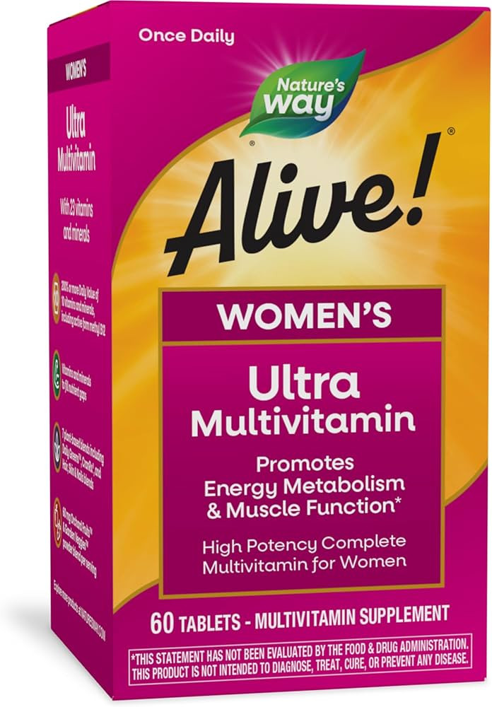 Nature's Way Alive! Women's Daily Ultra Multivitamin, High Potency Formula, Promotes Energy Metab... | Amazon (US)