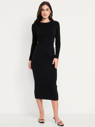 SoSoft Ribbed Midi Sweater Skirt | Old Navy (US)