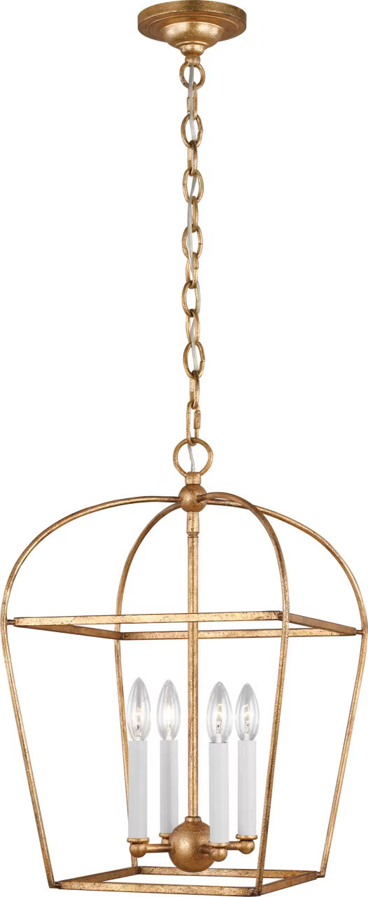 Chapman & Myers Stonington Small Lantern Antique Gild - Visual Comfort | Visual Comfort