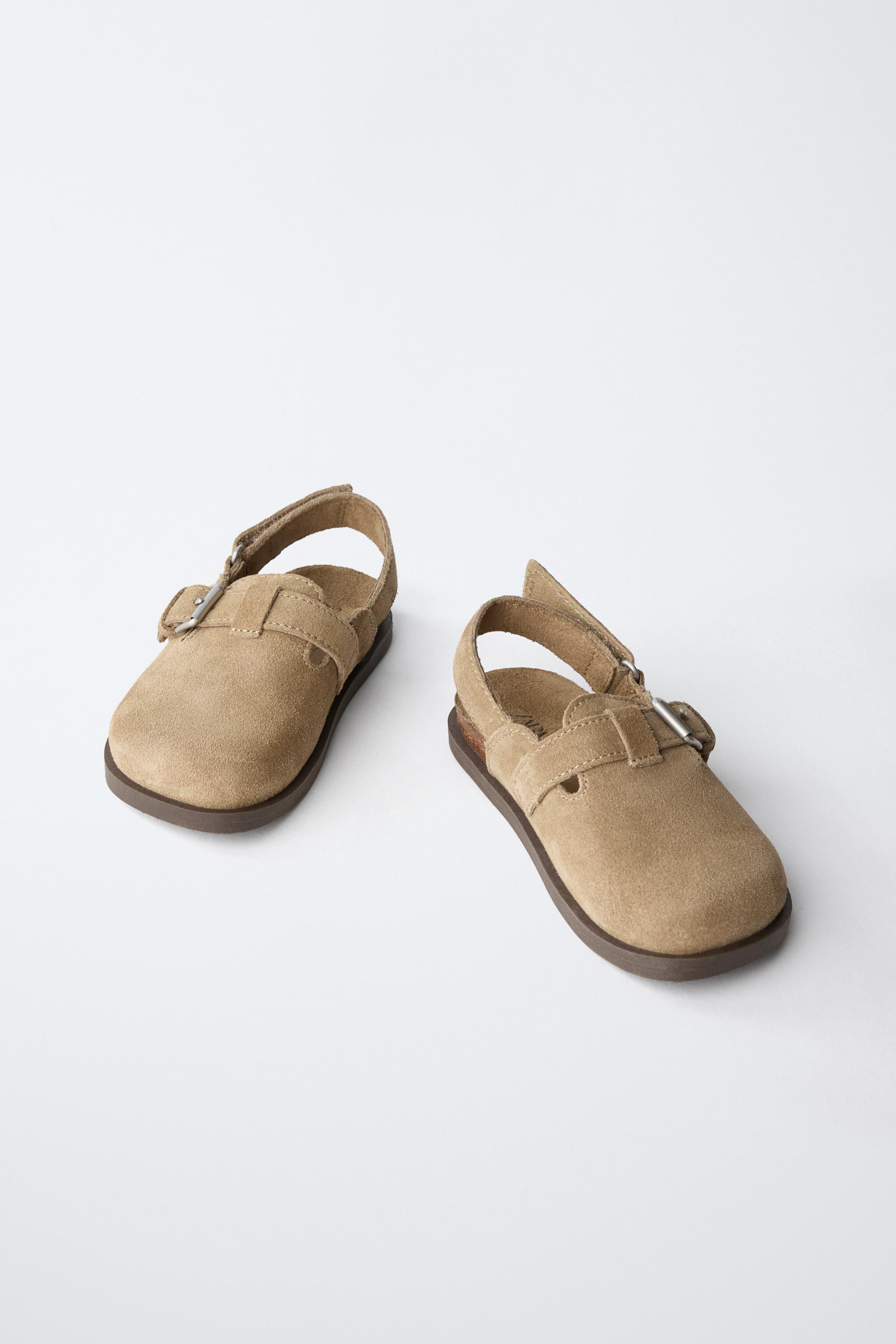 SPLIT LEATHER CLOGS | Zara US