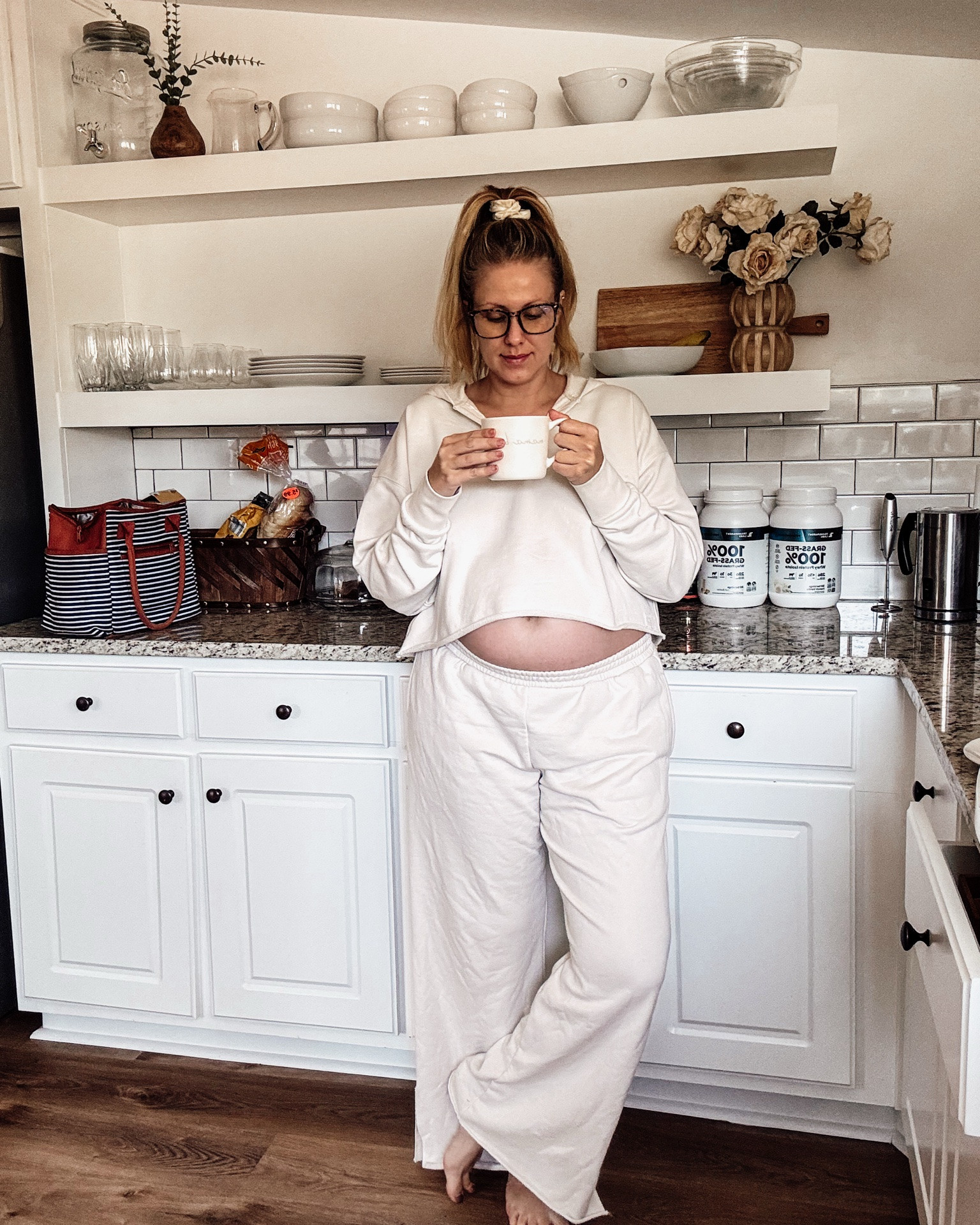 Cozy sets, warm coffee, and taking it slow today ☕️✨ Loving the work-from-home uniform where comfort comes first.

#LTKootd #LTKBump #LTKmomlife