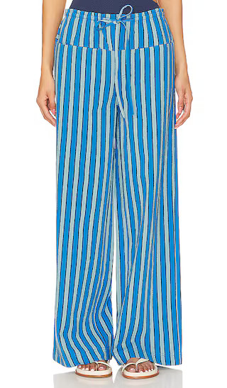 Hudson Canyon Stripe Pant in Blue Combo | Revolve Clothing (Global)