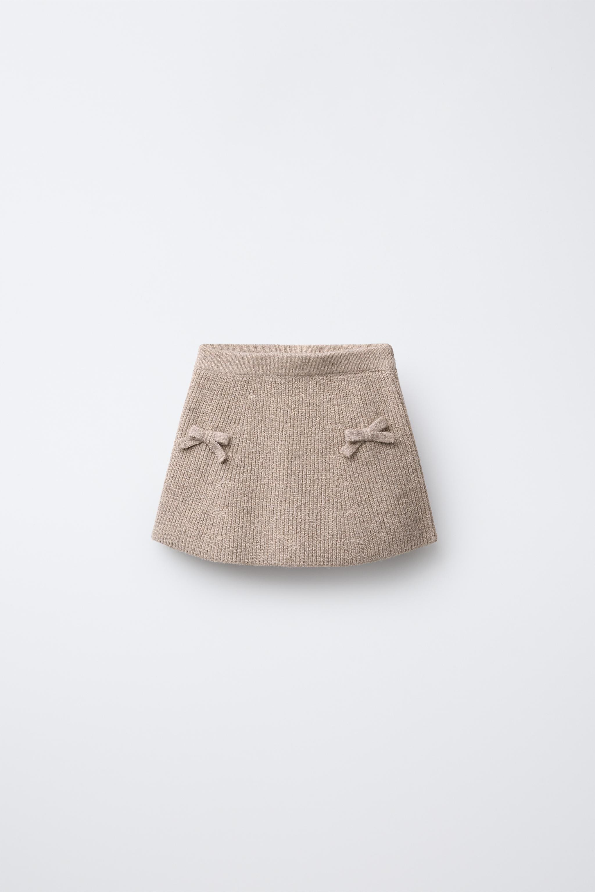 BOW KNIT SKIRT | Zara US
