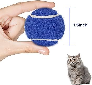 PIKASEN 1.5" Small Tennis Balls for Dogs - Cat Toy 3 Colours and Pack of 12 Mini Tennis Balls for... | Amazon (US)