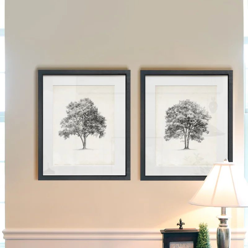 Vintage Arbor Study I Framed On Paper 2 Pieces Painting | Wayfair North America