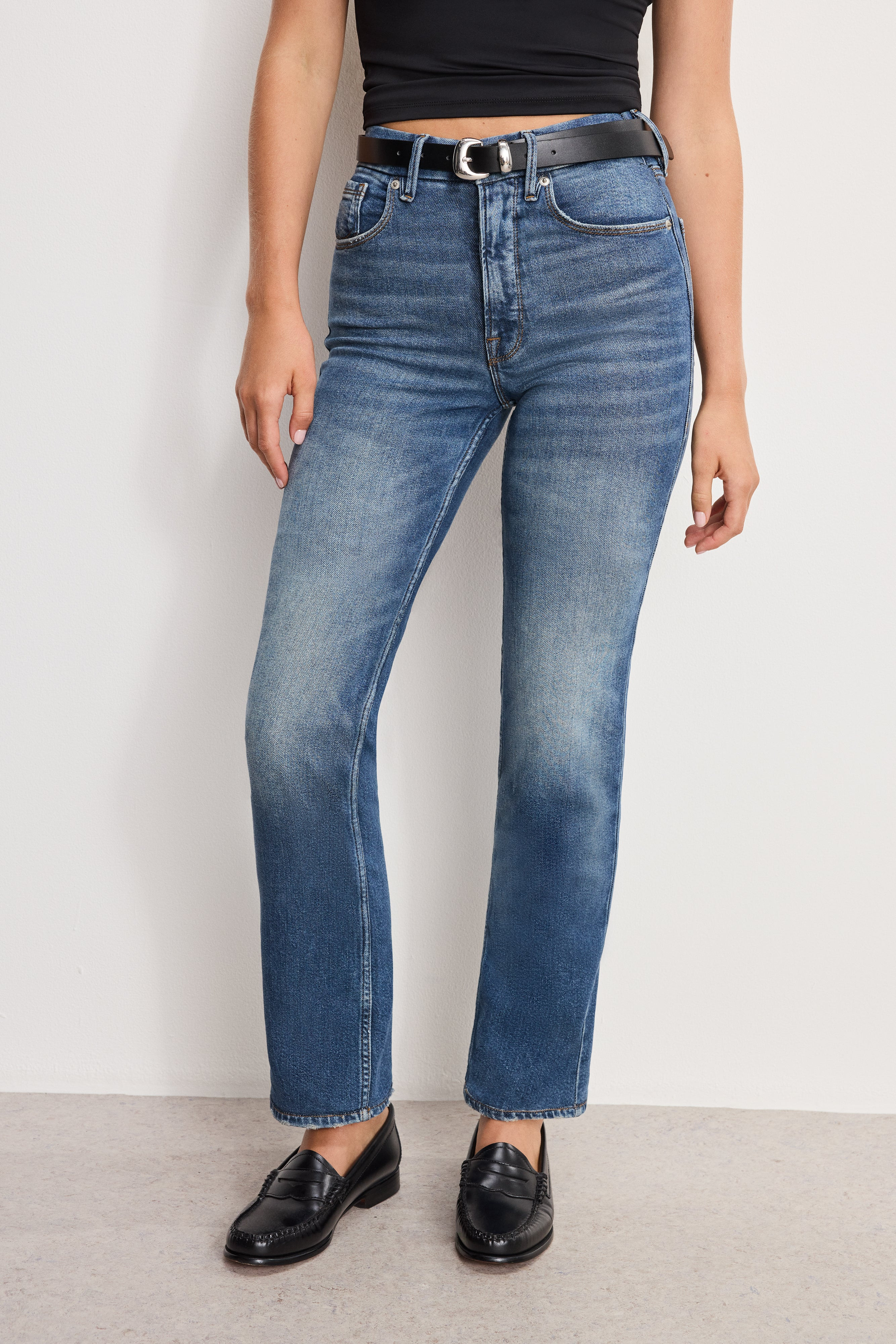 GOOD ICON STRAIGHT ANKLE JEANS | INDIGO1082 - GOOD AMERICAN | Good American