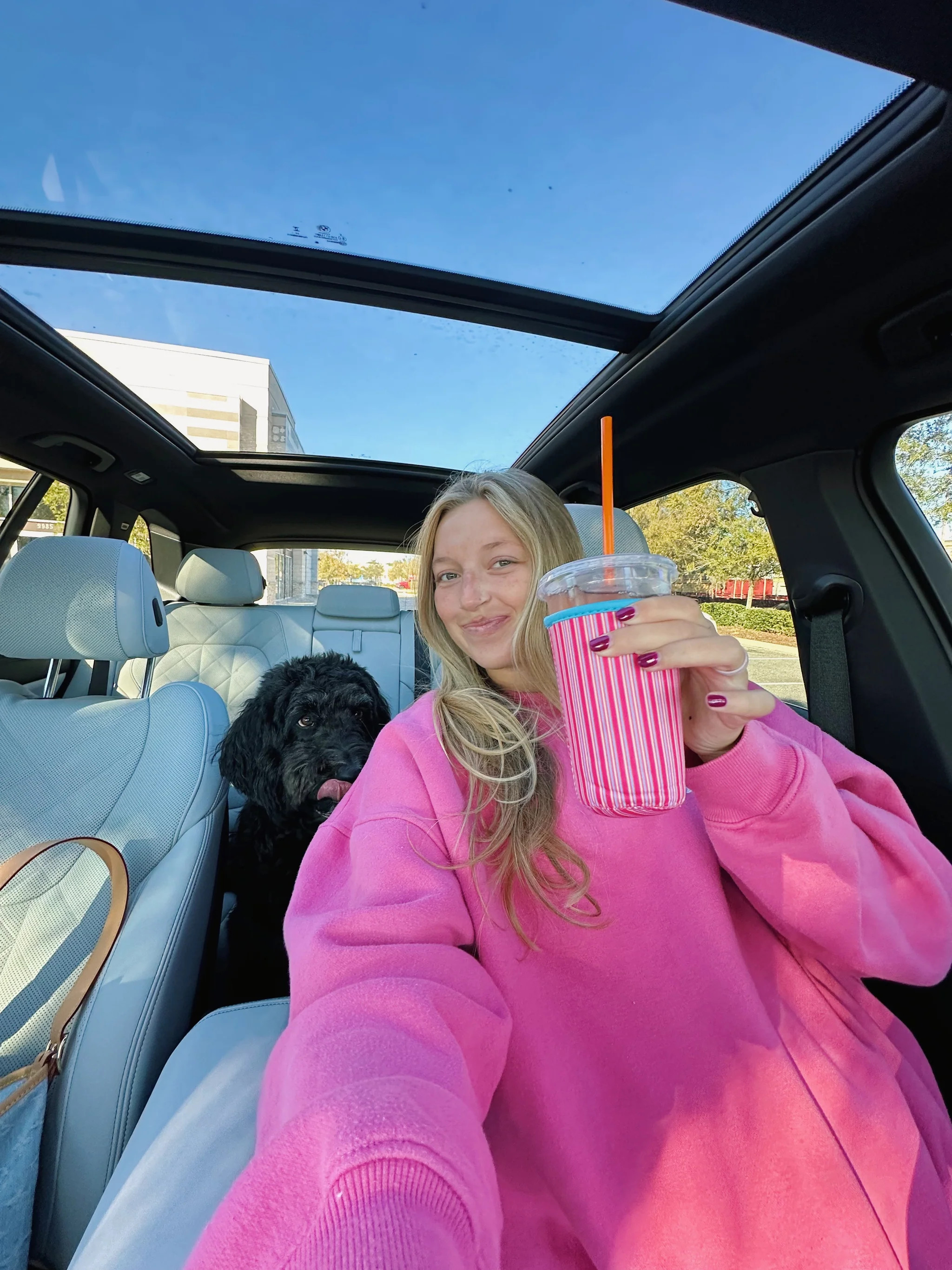 Striped Coffee Coozie - Small | The Beach Club Shop