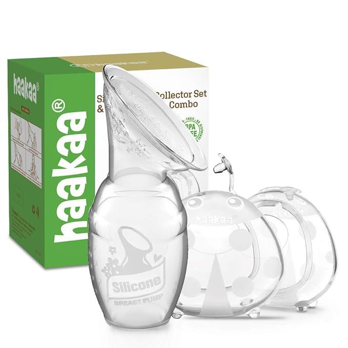 haakaa Manual Breast Pump & Ladybug Breast Milk Collector Combo Breast Shells Breastmilk Collecto... | Amazon (US)