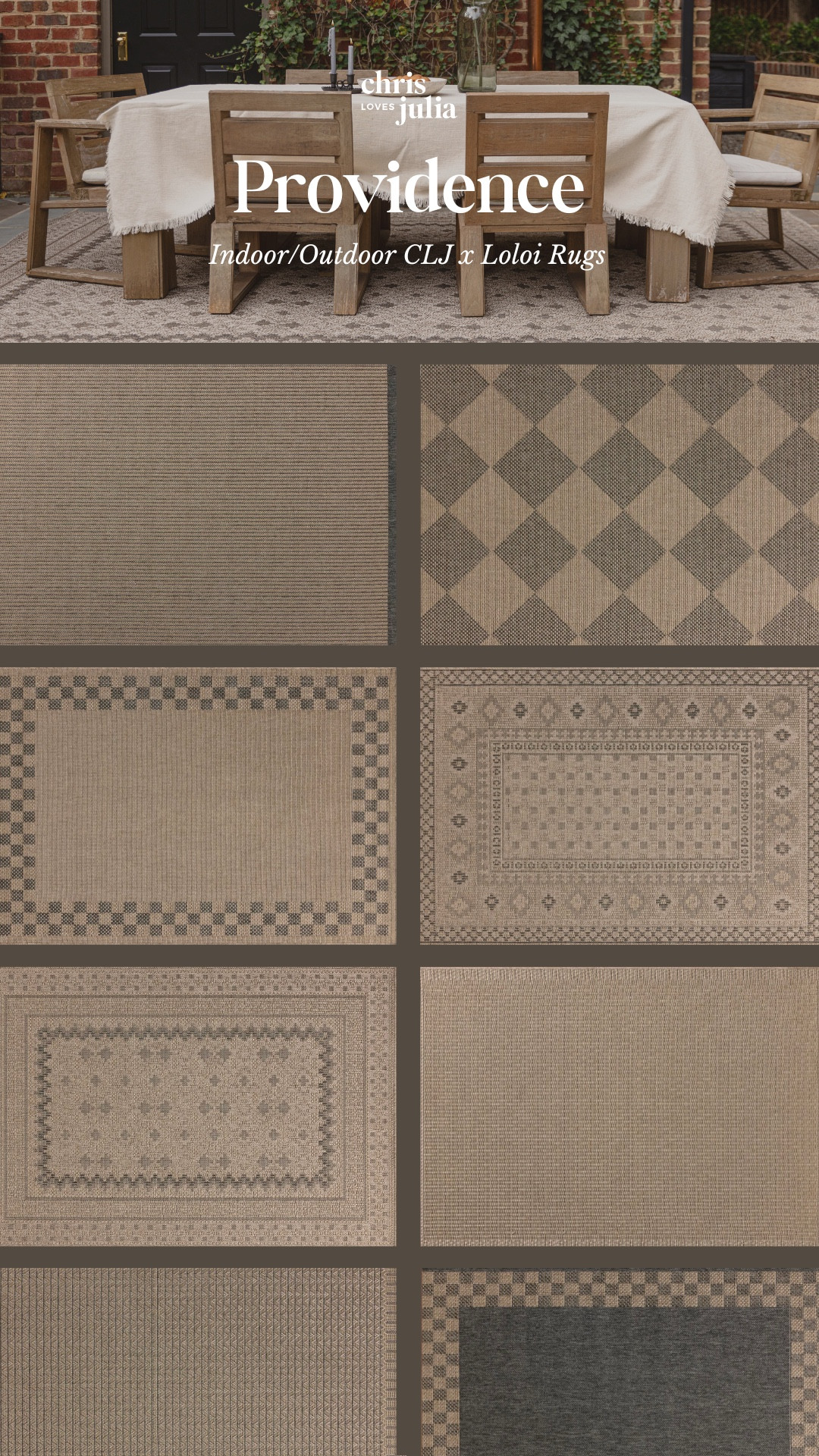 Introducing the CLJ x Loloi Providence Collection 🤎 our first indoor/outdoor rugs!!!

#LTKStyleTip #LTKHome #LTKSaleAlert