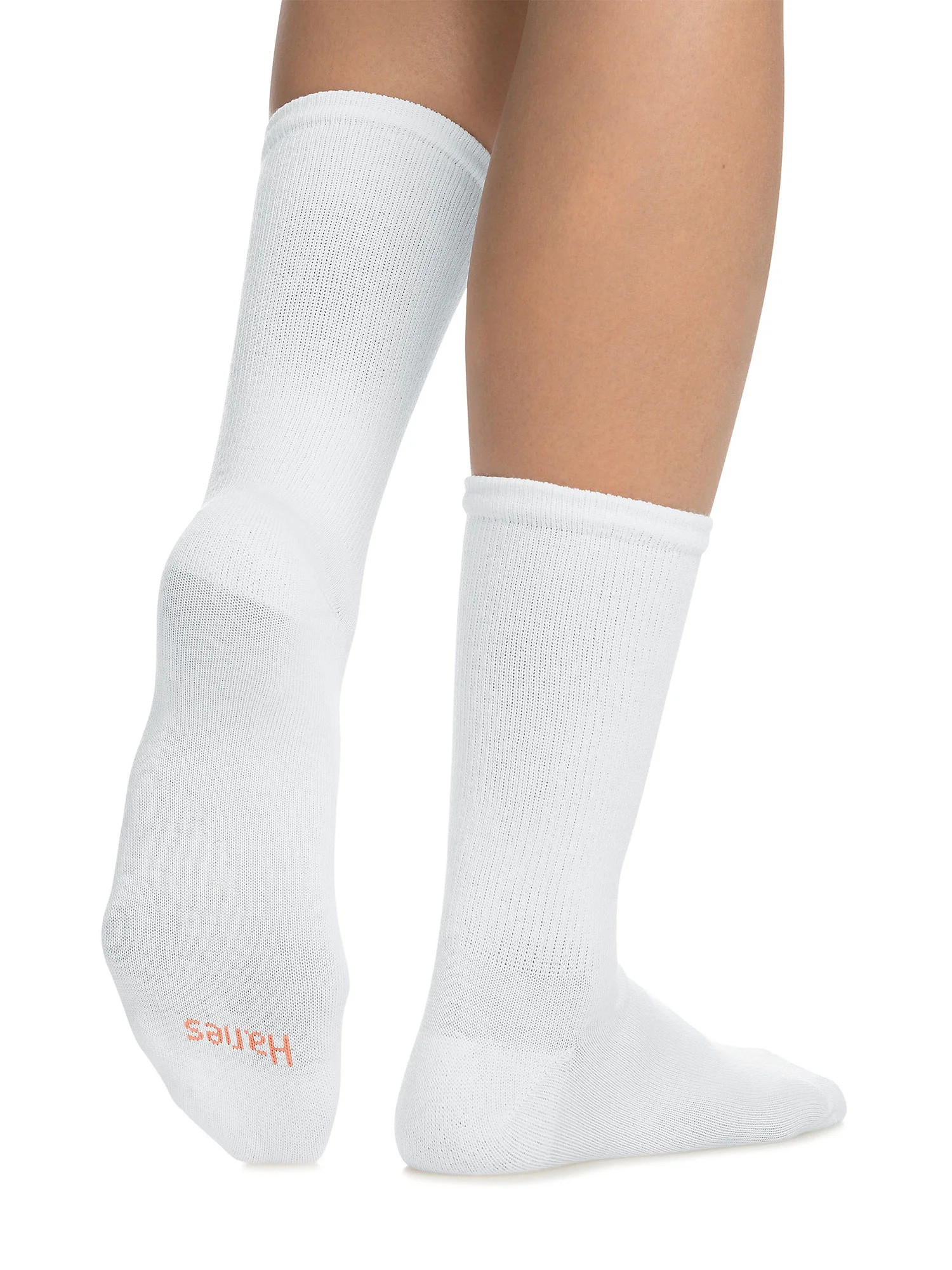 Hanes Crew Socks 6-Pack Women's Ultimate ComfortSoft Comfort Toe Black or White | Walmart (US)