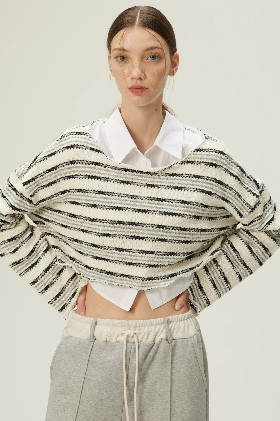Morgan Oversized Crop Sweater | Storets (Global)