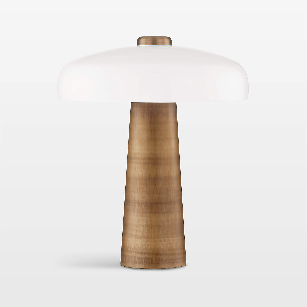 Ronda Metal Table Lamp with White Shade | Crate & Barrel | Crate & Barrel