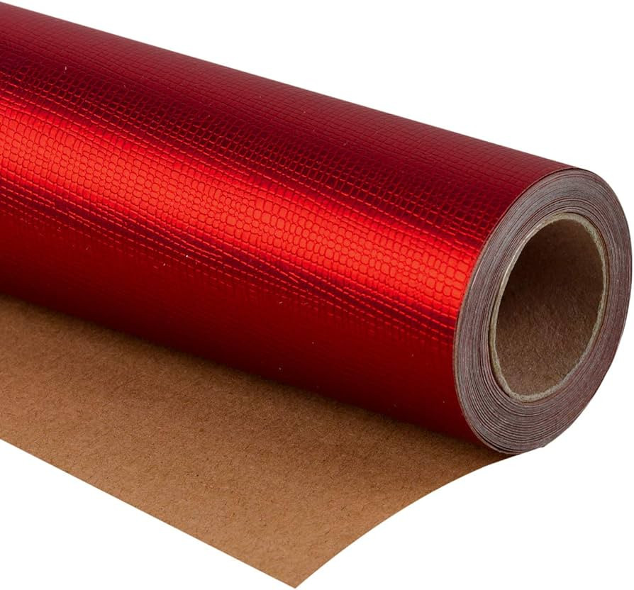 WRAPAHOLIC Wrapping Paper Roll - Mini Roll - 17 Inch x 16.5 Feet - Passionate Red for Birthday, H... | Amazon (US)