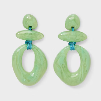 Stackable Geometric Beaded Drop Earrings - Universal Thread™ | Target