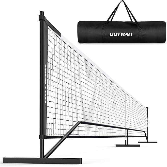 Portable Pickleball Net for Driveway, 22FT Regulation Size Pickleball Nets with Steady Metal Fram... | Amazon (US)