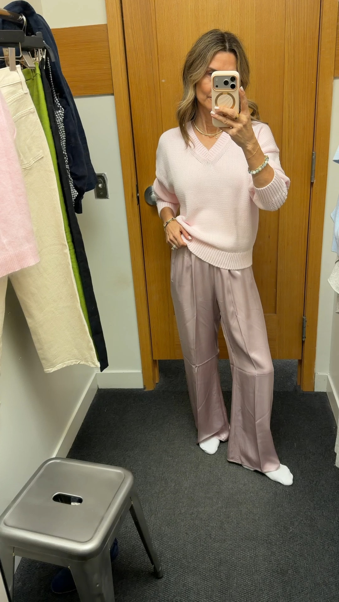 J.crew knew cosmo pants, wearing XS I’m 5’6”
-cotton knit sz Small 


#LTKOver40 #LTKootd