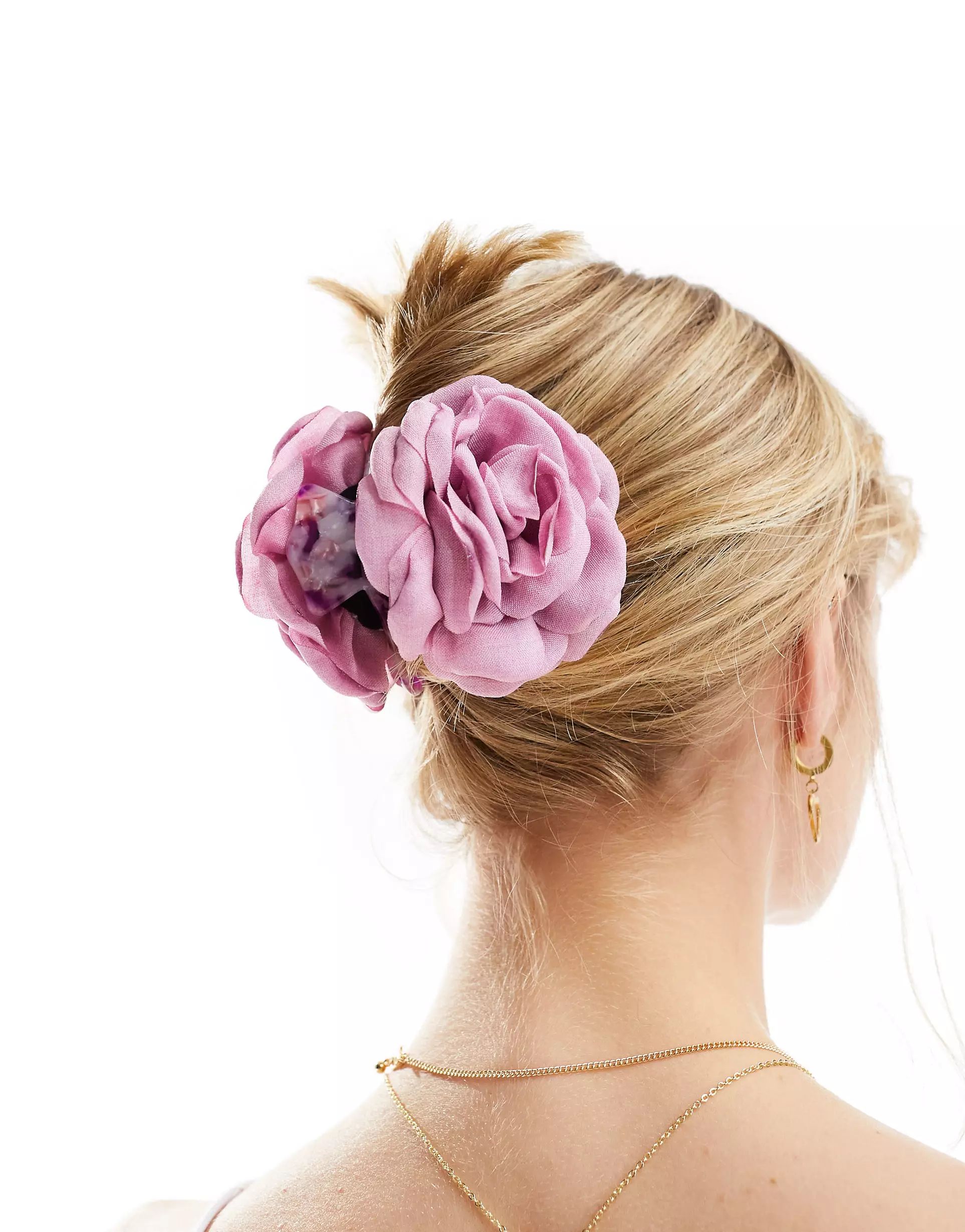 SUI AVA corsage hair claw clip in pink | ASOS | ASOS (Global)