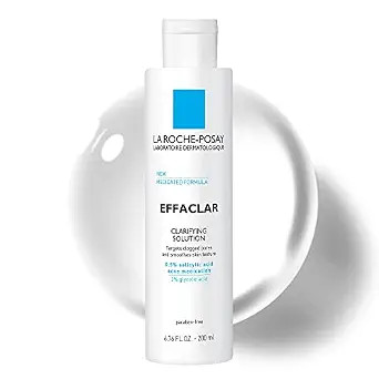 La Roche-Posay Effaclar Clarifying Solution Acne Toner with Salicylic Acid and Glycolic Acid, Por... | Amazon (US)