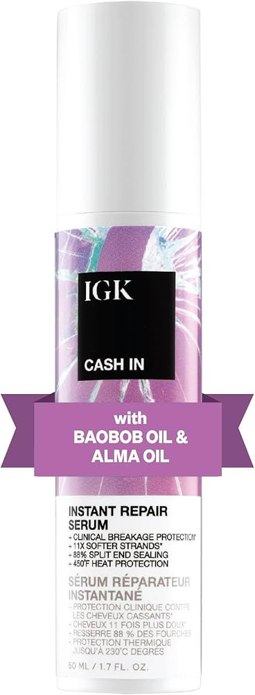 IGK Cash In Instant Repair Serum 50 ml / 1.7 oz | Amazon (US)
