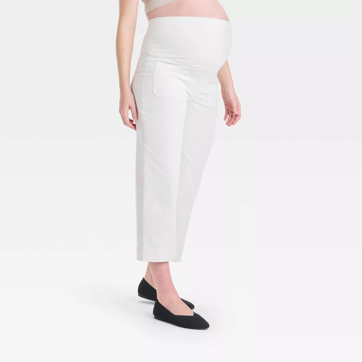 Over Belly High-Rise Wide Leg Maternity Pull-On Pants - Isabel Maternity by Ingrid & Isabel™ Cr... | Target