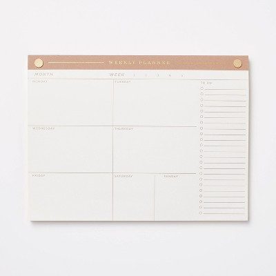 52 Page Special Rule Weekly Tear Off Planner 10" x 7.5" Mauve - Threshold™: Journal, Notebook, Office Supplies, Stationery | Target