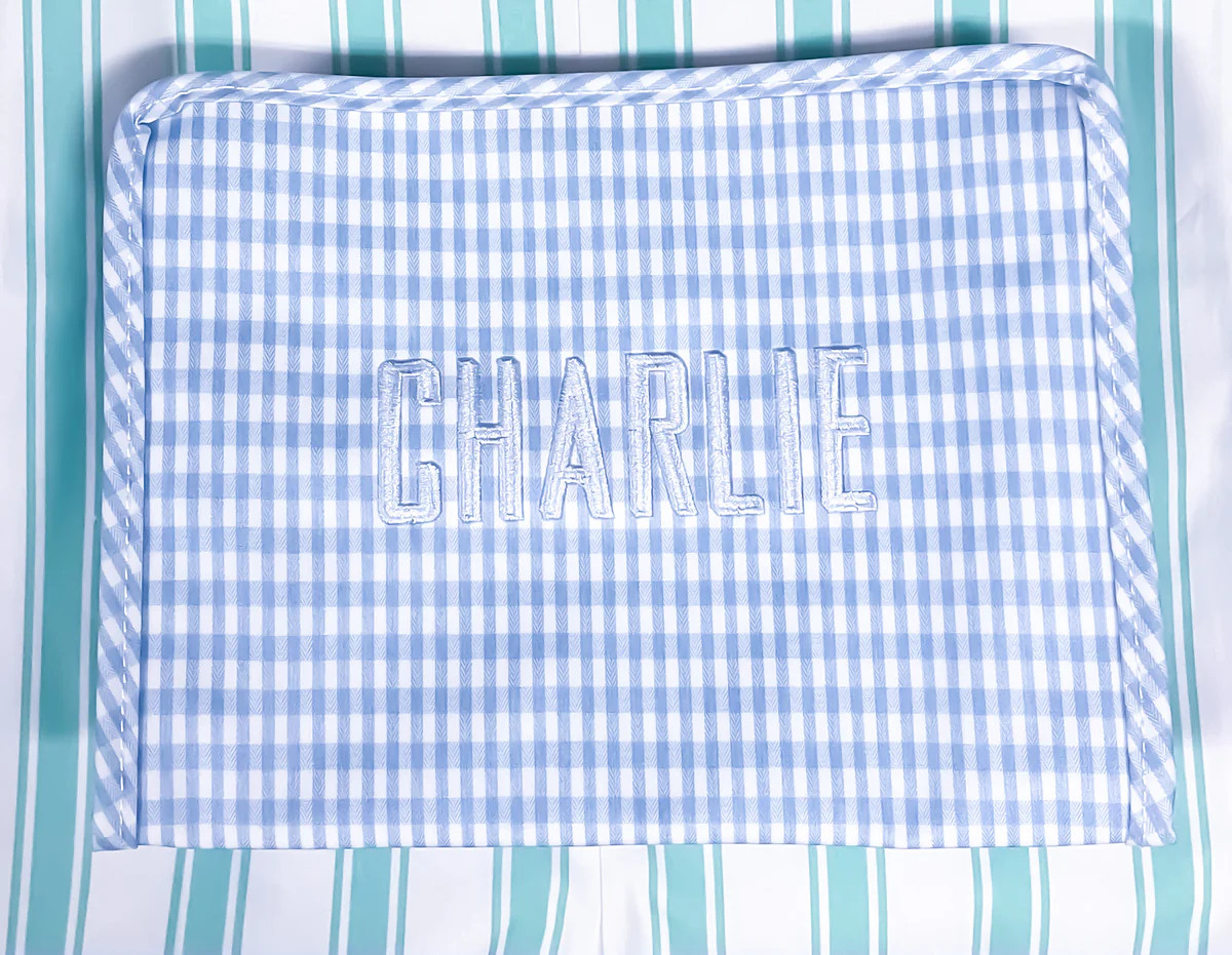 Large Mist Gingham Roadie | Lovely Little Things Boutique