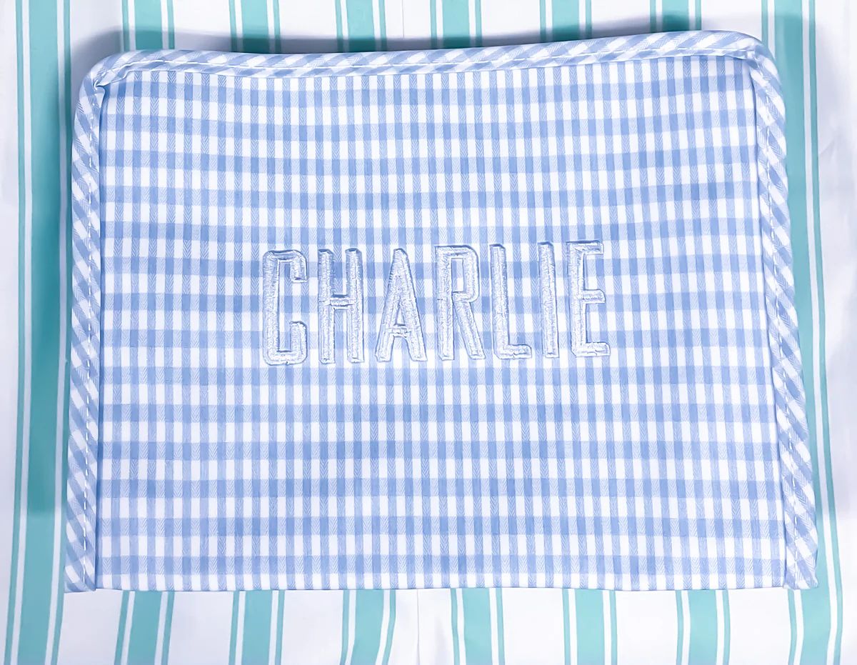 Large Mist Gingham Roadie | Lovely Little Things Boutique