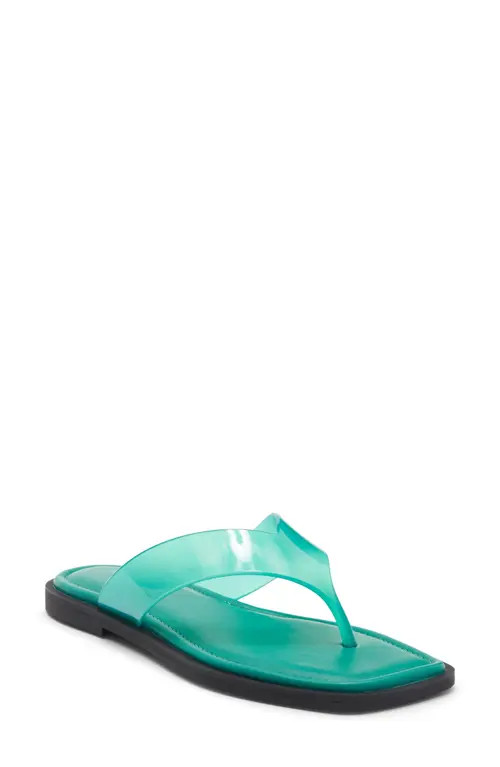 rag & bone Gracie Jelly Flip Flop in Emerald at Nordstrom, Size 38 | Nordstrom