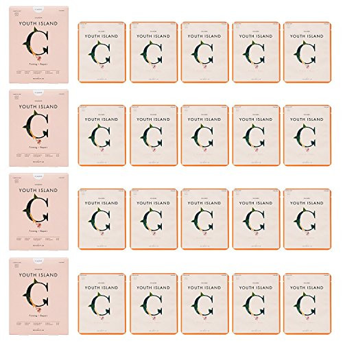 Rael Youth Island Face Mask Sheet With Collagen (5 Sheets) 4 Packs/20 total: Firming and Lifting Fac | Amazon (US)
