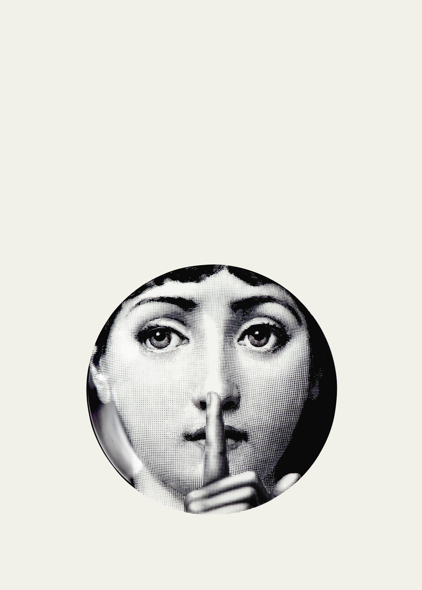 Fornasetti Tema E Variazioni n. 334 Silence Wall Plate | Bergdorf Goodman