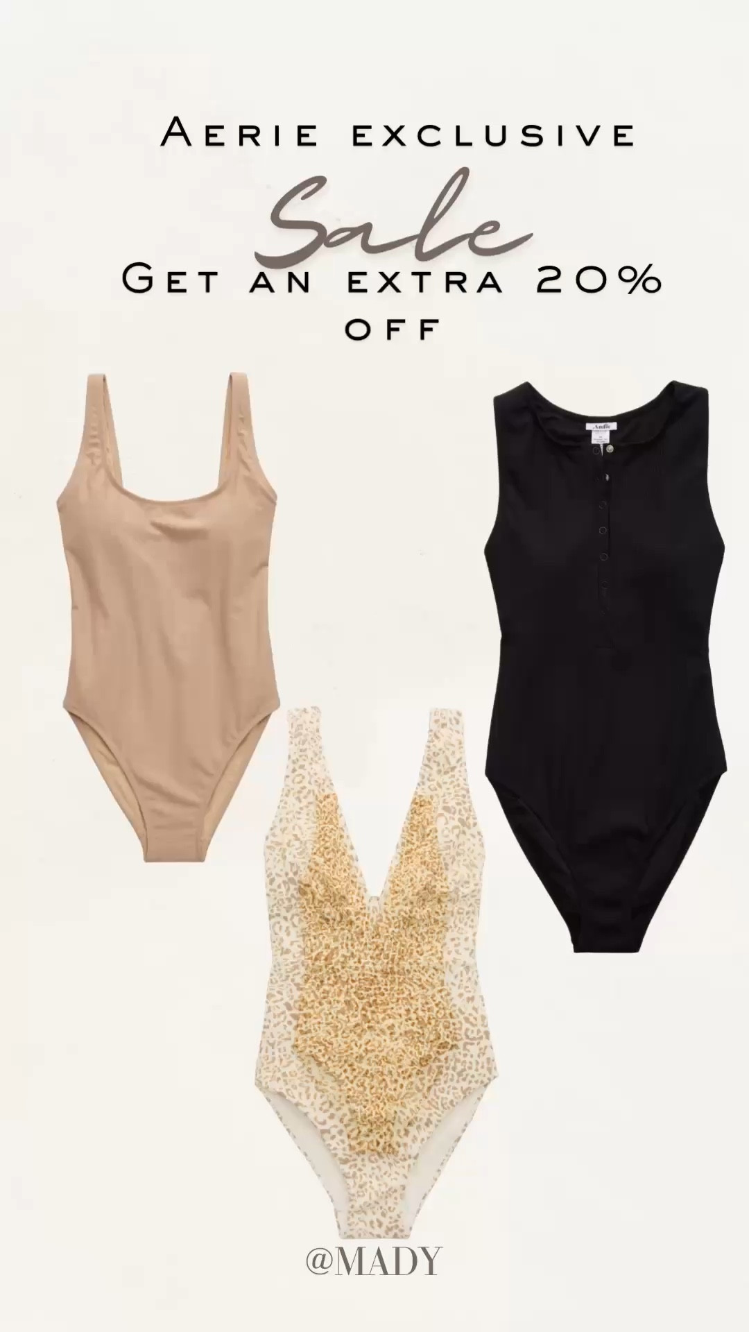 RUN — Aerie is doing an extra 20% off through LTK through 4/26 with code LTKAERIE20

Minimal, flattering, and SO good for summer 🤍 these Aerie one-pieces are the kind you’ll wear on repeat — from beach days to poolside lounging. The fit is insanely comfortable and smoothing 🙌#LTKswim #LTKsalealert #aeriereal #onepieceswimsuit #summerstyle #beachwear #ltkunder50 #poolsidevibes #flatteringswim

#LTKxAerie