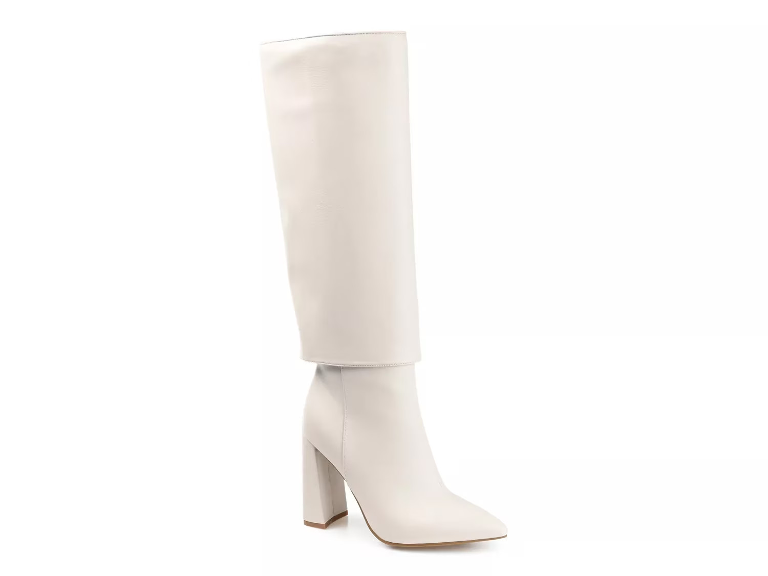 Journee Collection Aurorra Wide Calf Boot | Women's | Off White | Size 8 | Boots | Block | DSW