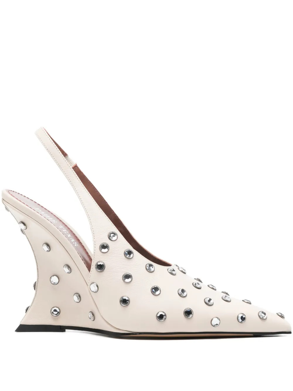 Paris Texas Nina Crystal Slingback  | Neutrals | FARFETCH | Farfetch Global