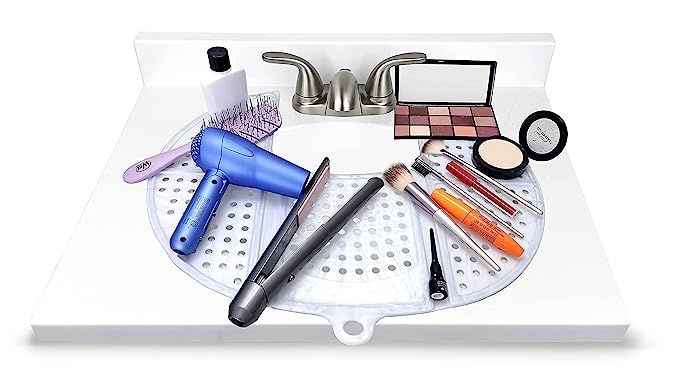 Sink Topper, foldable bathroom sink cover for counter space. A perfect makeup mat for vanity and ... | Amazon (US)