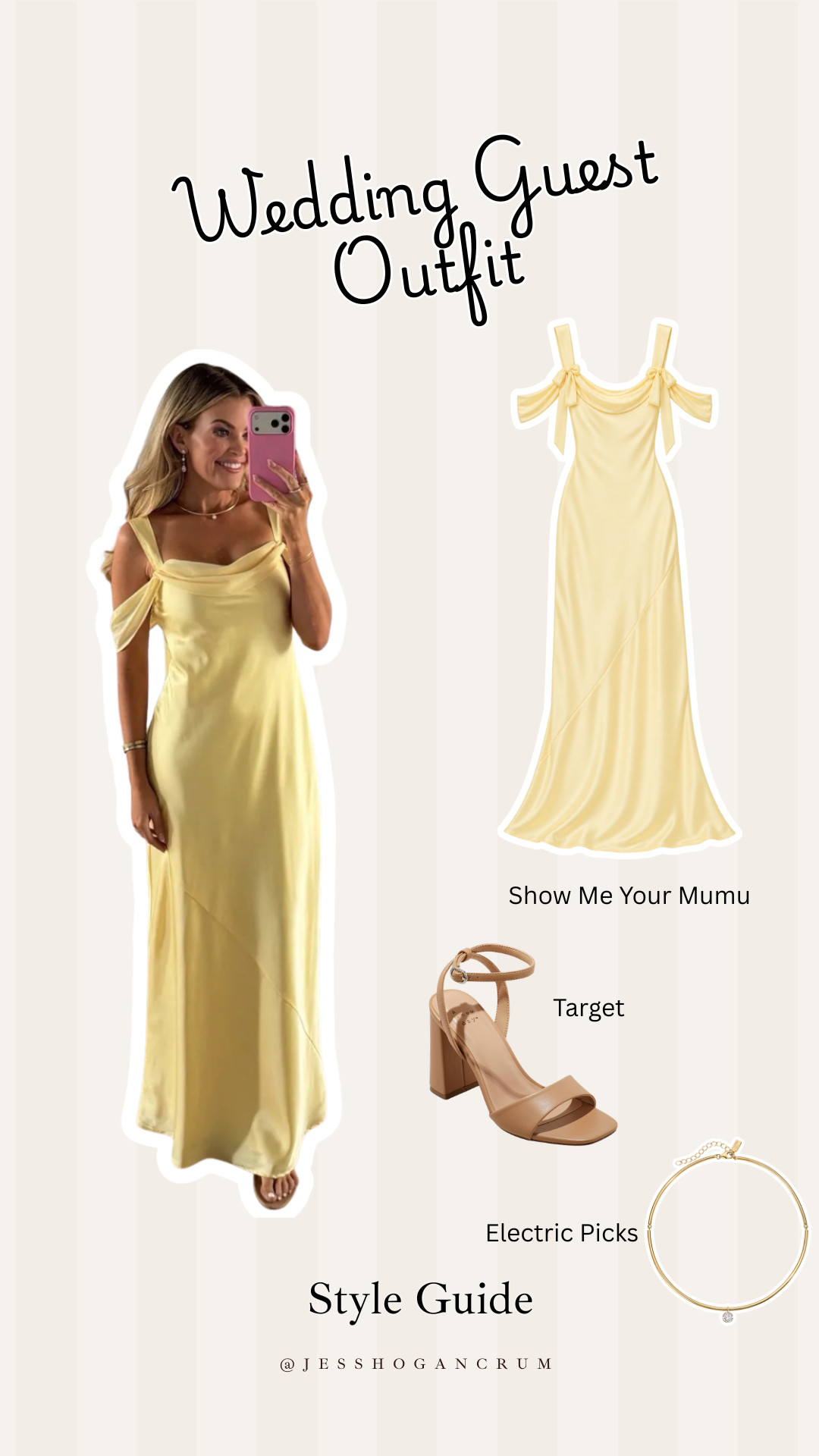 inspo for any upcoming wedding guests! this is what I wore for my sister’s 💛

wedding guest dresses, black tie, yellow dress, floor length dress, show me your mumu, formal dress, jess crum 

 #LTKootd #LTKWedding
