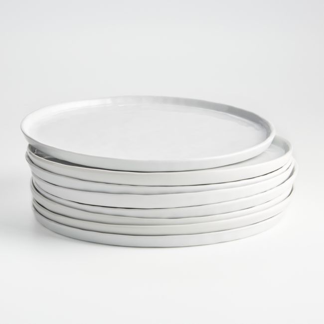 Set of 8 Mercer Dinner Plates | Crate & Barrel
