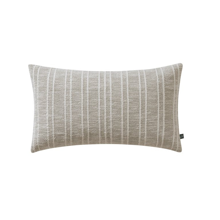 My Texas House 14" x 24" Aria Taupe Woven Stripe Decorative Pillow Cover - Walmart.com | Walmart (US)