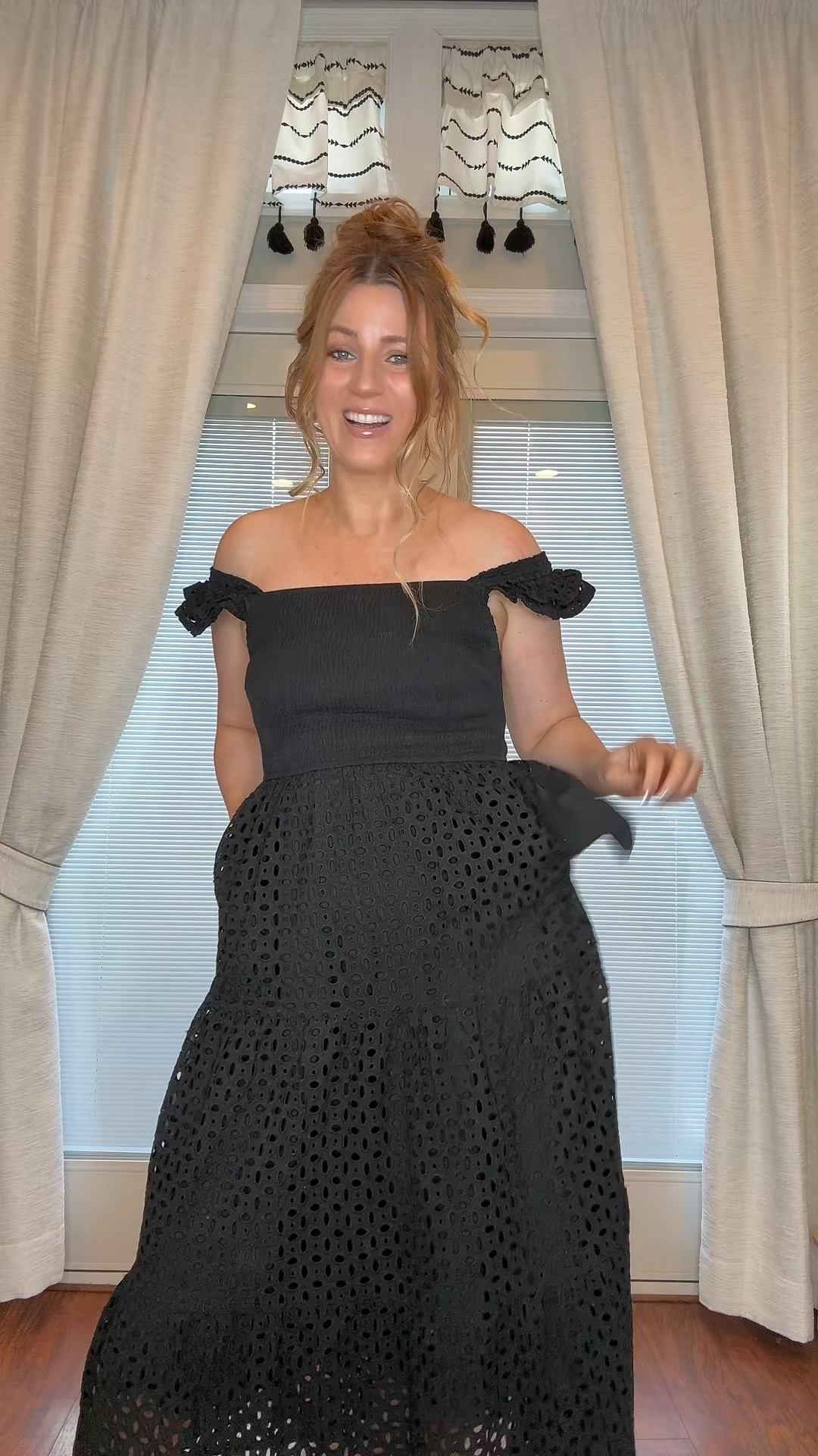 Eyelet summer dress with pockets. TTS. Fully lined dress and pockets. 

#LTKgrwm #LTKSeasonal #LTKootd