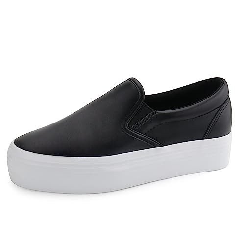 JABASIC Women Slip-on Platform Loafers Casual Comfortable Loafer Shoes | Amazon (US)
