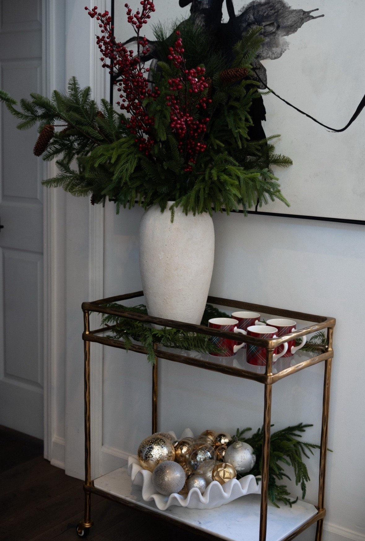 Look at our new bar cart from Ashley furniture on Amazon! It’s literally a fraction of the price of the one from RH and it’s perfect! This is the perfect addition to Christmas decor and so incredibly practical as well! 

#LTKSeasonal #LTKHoliday #LTKHome