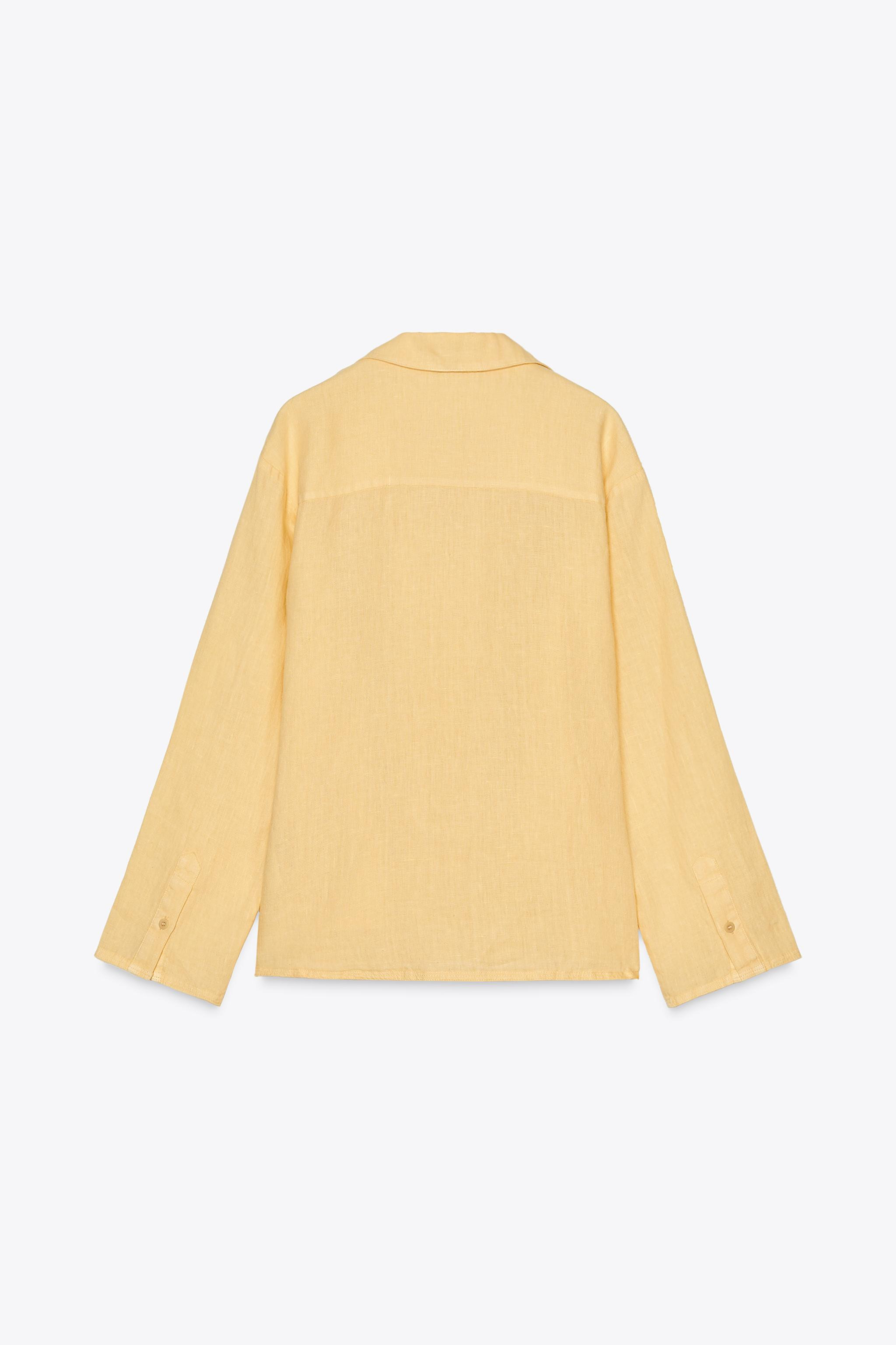 100% LINEN SHIRT ZW COLLECTION | Zara US