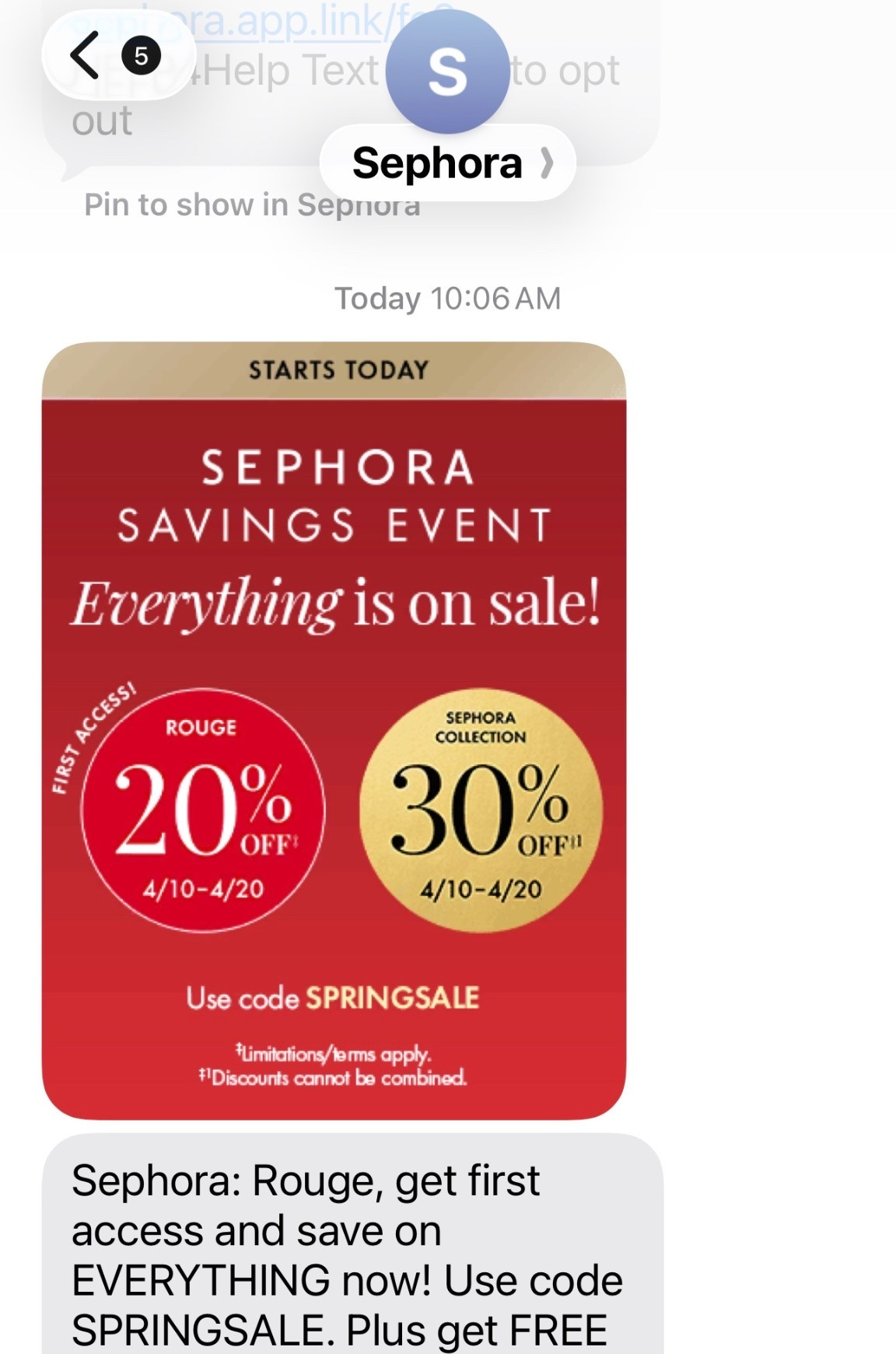 Today’s the day! 💄✨ The Sephora Savings Event is officially here, and Rouge members get FIRST access to 20% off sitewide starting today! 🖤 Use code SPRINGSALE at checkout — the perfect time to stock up on all your must-haves & new beauty faves! 💋

#LTKbeauty #LTKsalealert #LTKunder100 #LTKmakeup #LTKskincare #SephoraSale #SephoraRouge #SephoraSavingsEvent #BeautyFavorites #MakeupSale #SkincareRoutine #BeautyDeals #ShopWithMe #CleanBeauty #GlowUp #SaleAlert #SelfCareFinds