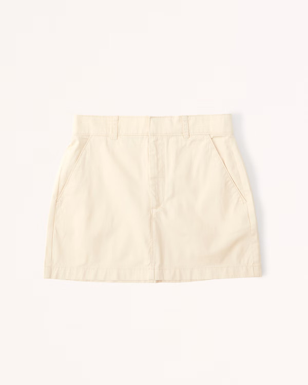 Chino Mini Skirt | Abercrombie & Fitch (US)
